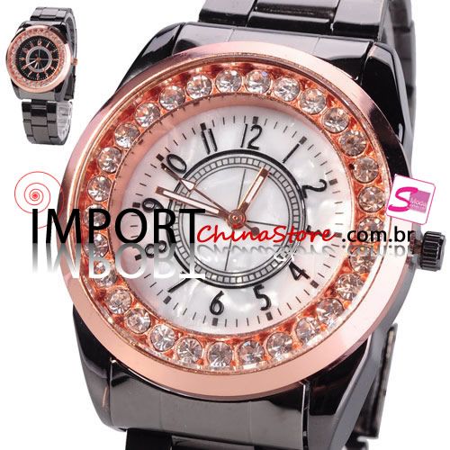 Relógio de luxo Tungsten Aço Mulher Moda
